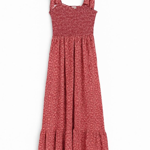 Xirena Lorraine Floral Cotton & Silk Midi Sundress – Amber Flora, Size L - Picture 5 of 5